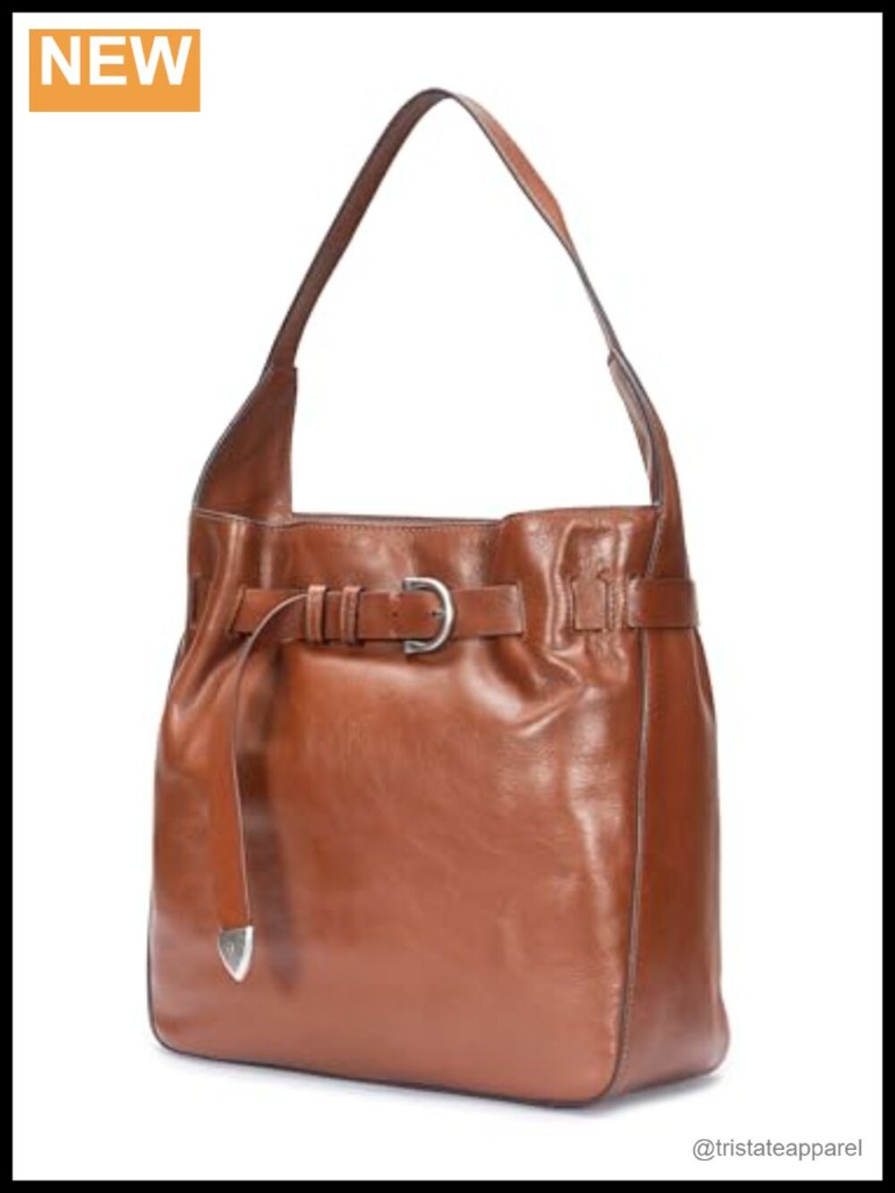 Leather Hobo Shoulder Bag Full-Grain Oval Everyday